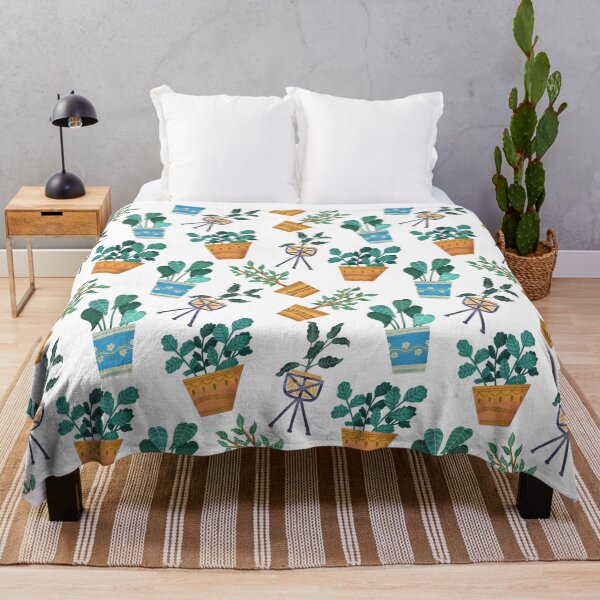 Item preview, Cosy houseplants pattern designed and sold by pinkyfish1010.