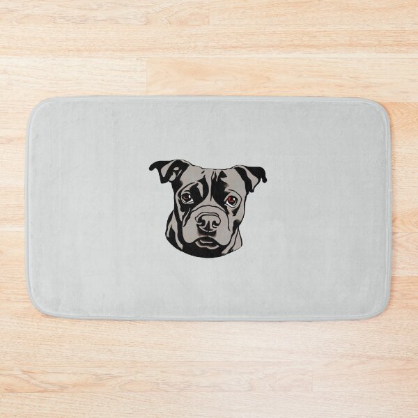 Item preview, Cute Blue Staffordshire Bull Terrier Puppy head only Pearl designed and sold by Bloomin'  Arty Families.