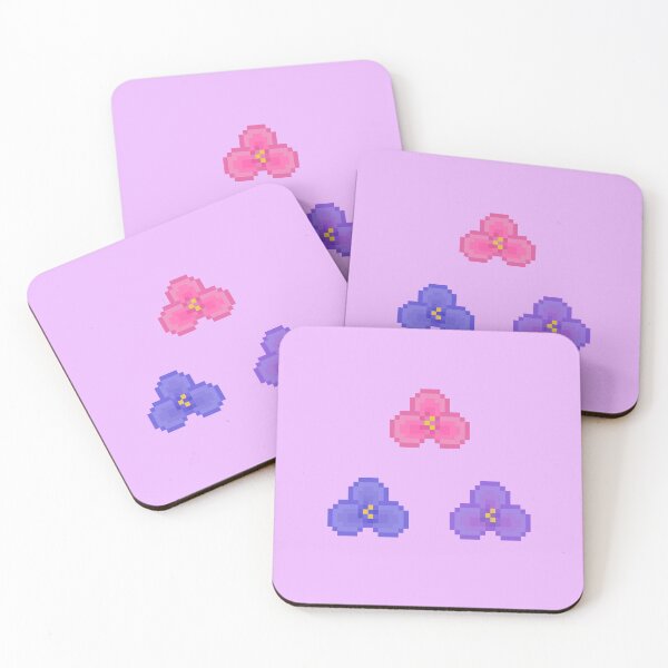 Item preview, pixel spiderwort trio designed and sold by autumnalmanac.