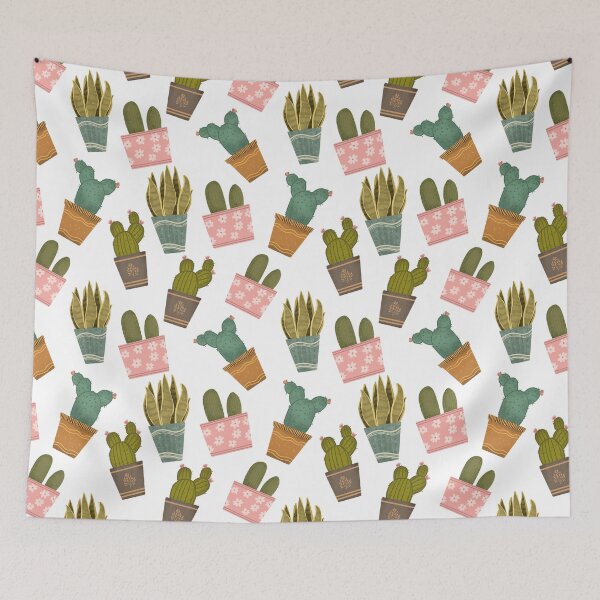 Item preview, Colorful potted cactus and succulents designed and sold by pinkyfish1010.