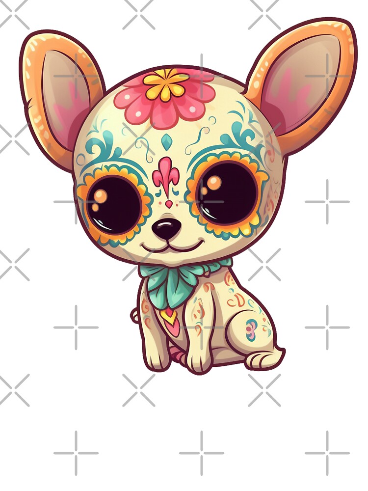 Cute Sugar Skull Chihuahua Shirt Cute Sugar Skull Chihuahua Shirt