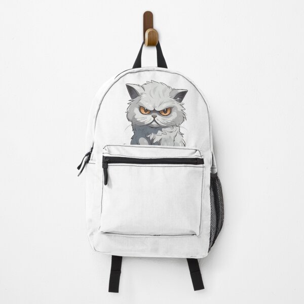 Vista previa del artículo con la obra «Un gato enojado gris», diseñado y vendido por minjagoods.