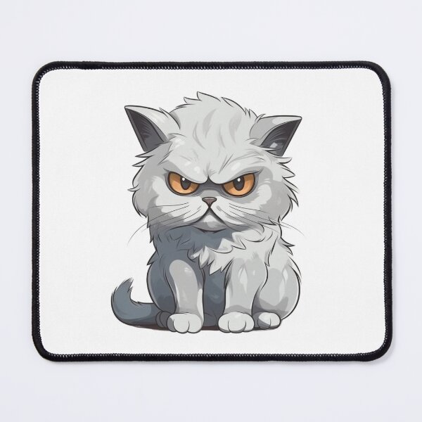 Item preview, A Gray Angry Cat designed and sold by minjagoods.