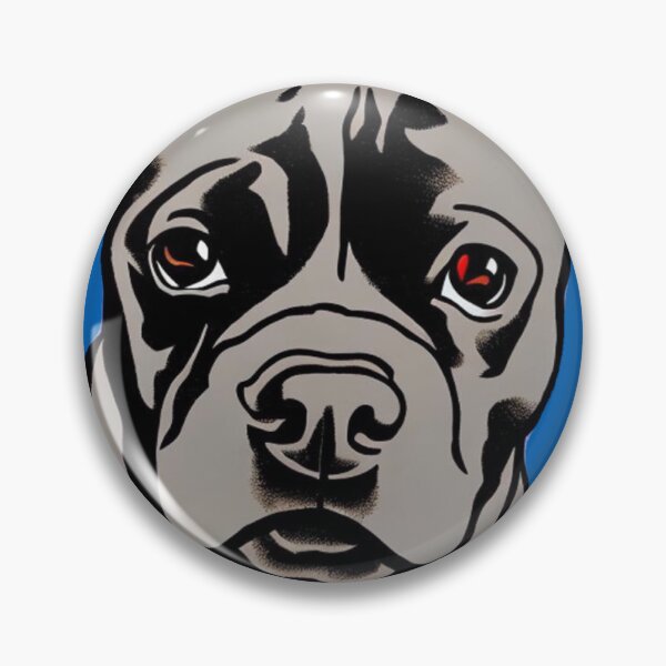 Item preview, Cute Blue Staffordshire Bull Terrier Puppy in a blue circle designed and sold by Bloomin'  Arty Families.