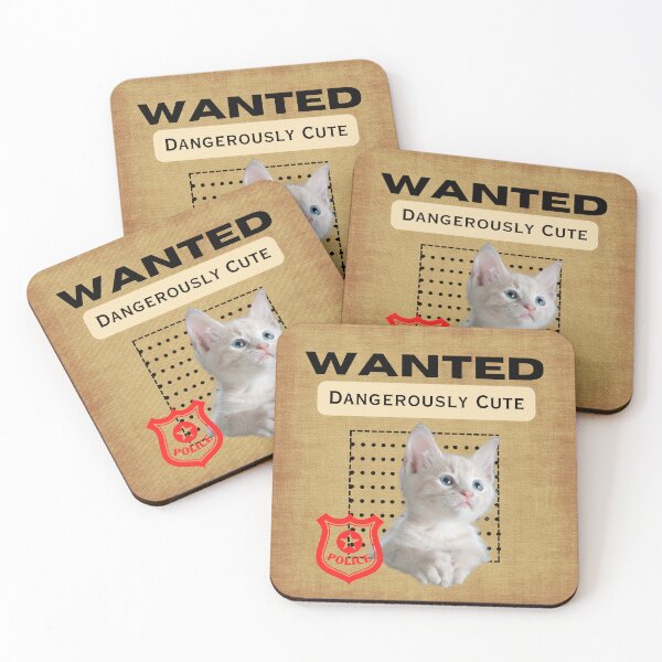 Item preview, wanted cat dangerously cute Poster designed and sold by ChromaHeaven.