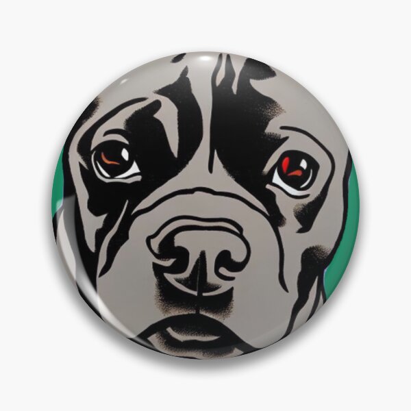Item preview, Cute Blue Staffordshire Bull Terrier Puppy in a Christmas circle designed and sold by Bloomin'  Arty Families.