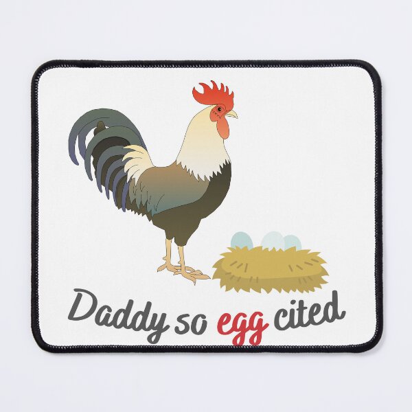 Item preview, Daddy so eggcited happy rooster with eggs designed and sold by Lady-Frost.