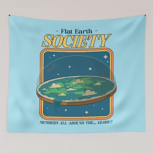 Item preview, flat earth society? designed and sold by hunnydoll.
