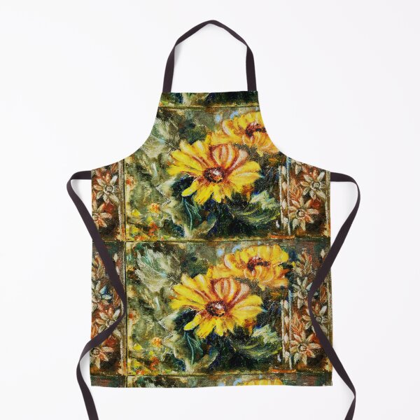 Item preview, Sunflower original Artwork with ornament designed and sold by BeeTartprints.