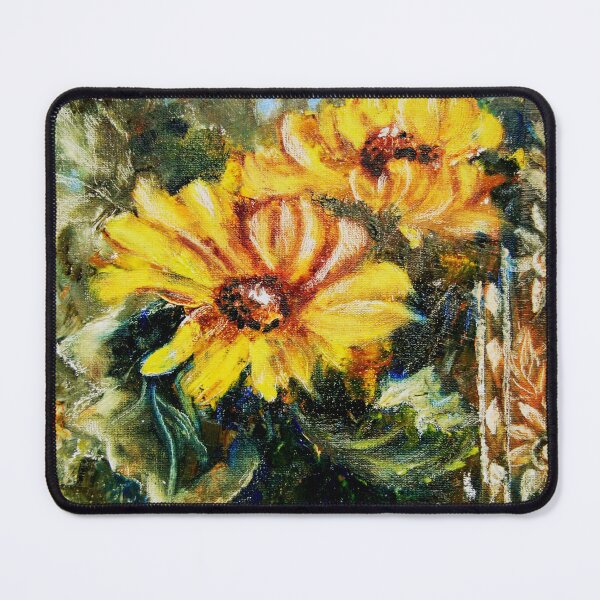 Item preview, Sunflower original Artwork with ornament designed and sold by BeeTartprints.
