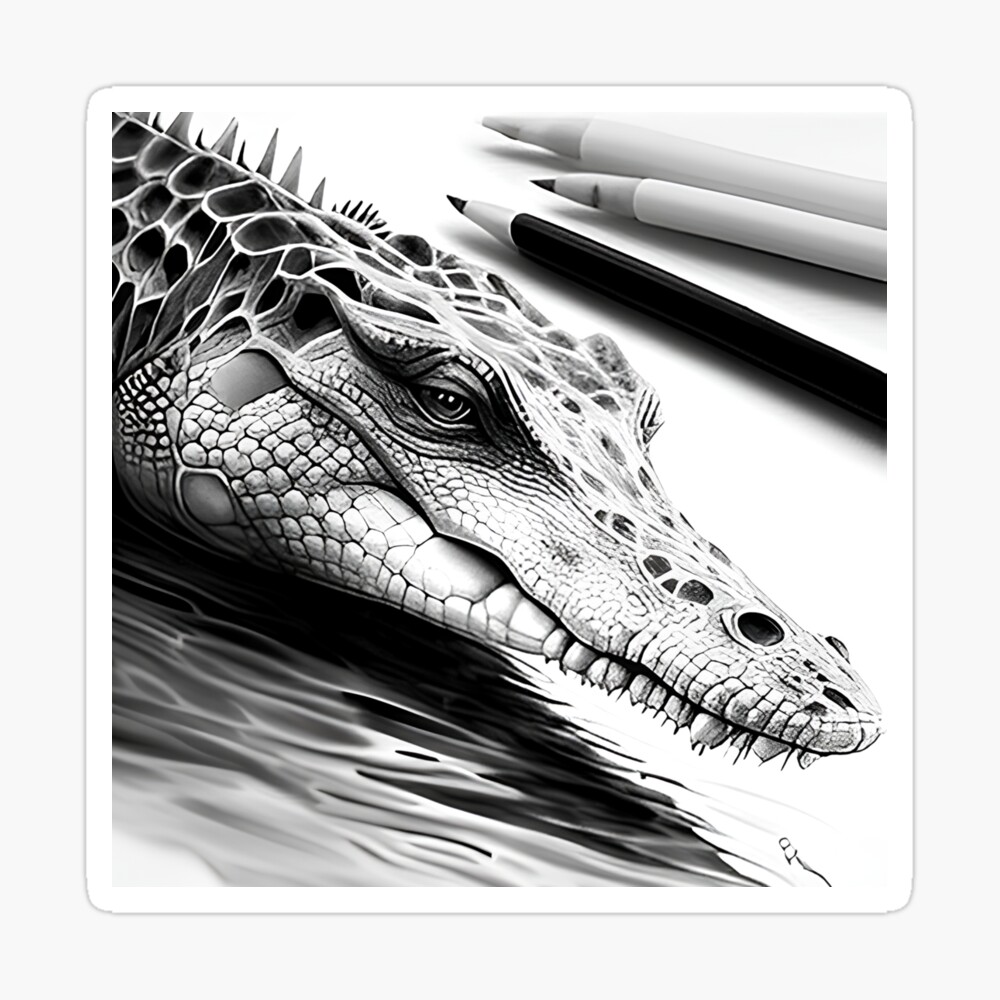 How to draw a Crocodile  Animal drawing  Easy drawing  TamilNewArt   YouTube