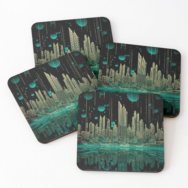 Item preview, Futuristic Dreams of the Big City designed and sold by Natalia Art.