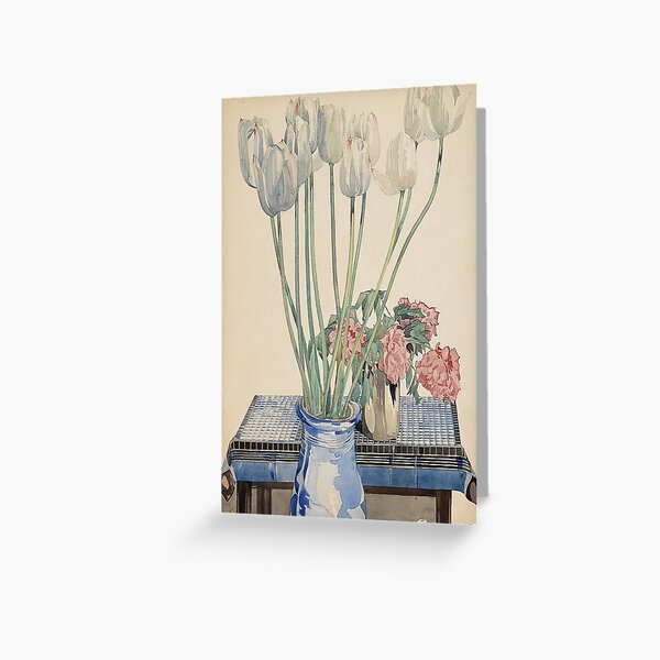Item preview, Charles Rennie Mackintosh White tulips designed and sold by NouveauEra.