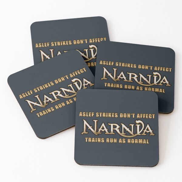 Item preview, ASLEF Strikes Don't Affect Narnia designed and sold by Fanarchist.