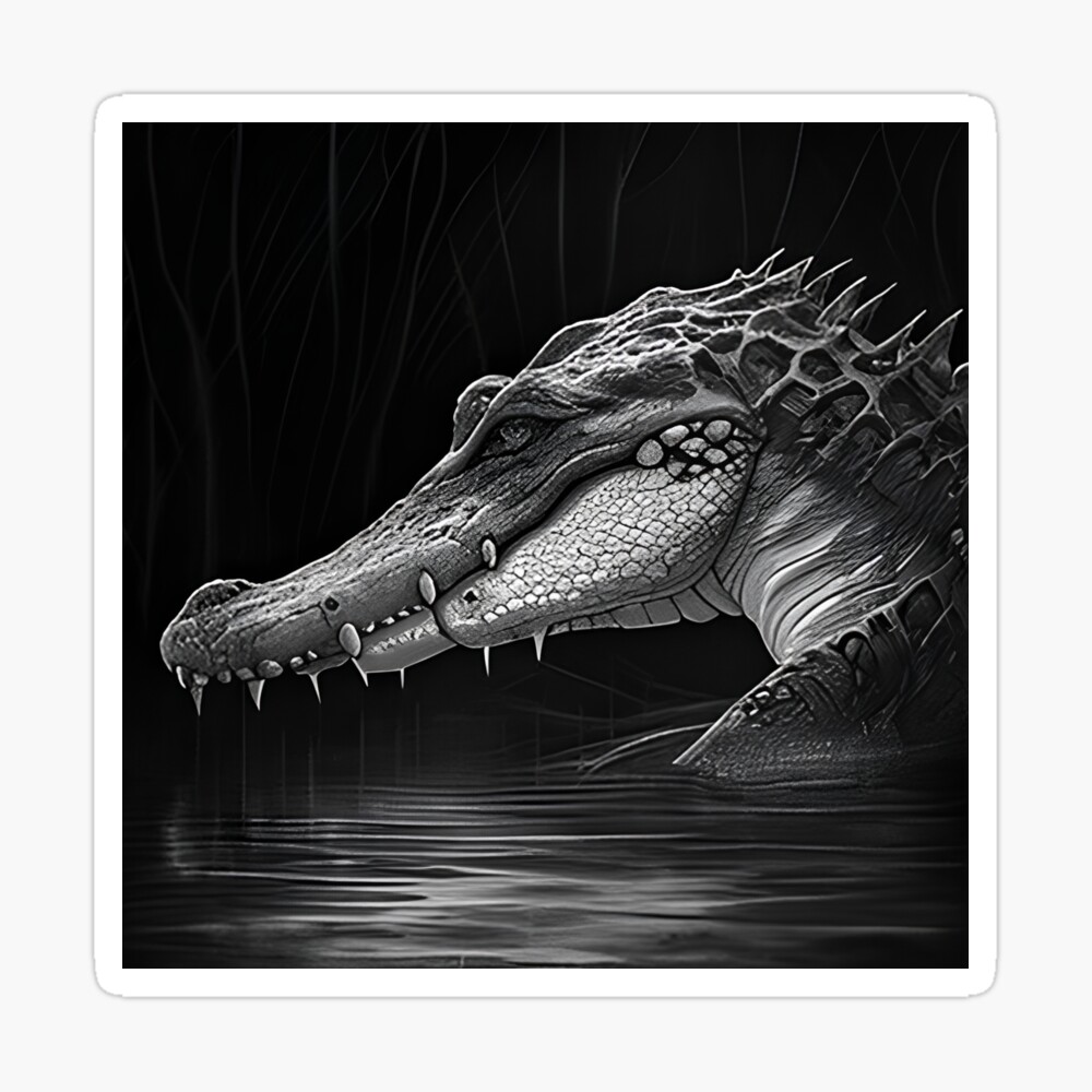 Realistic Crocodile Isolated On A White Background Vector Graphics Stock  Illustration - Download Image Now - iStock