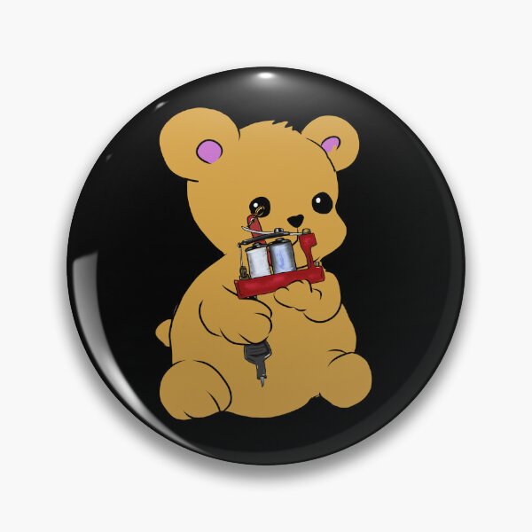 Item preview, Kawaii Teddy Bear with a bulldog Tattoo machine  designed and sold by SilentlyRob668.