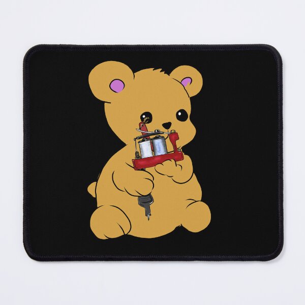 Item preview, Kawaii Teddy Bear with a bulldog Tattoo machine  designed and sold by SilentlyRob668.