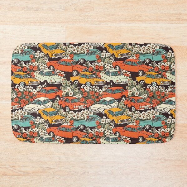 Item preview, Cars & Flowers Pattern designed and sold by PatternBestFan.