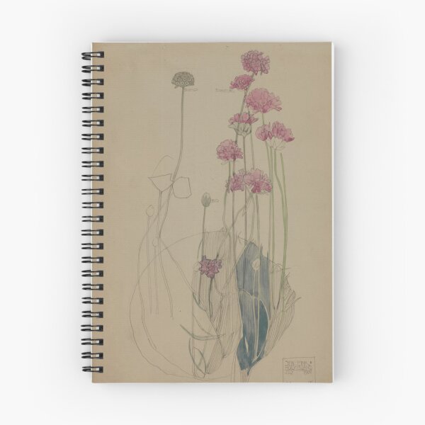Item preview, Charles Rennie Mackintosh, Sea Pink, flower, art nouveau, watercolor, botanical art designed and sold by NouveauEra.
