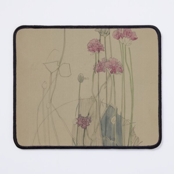 Item preview, Charles Rennie Mackintosh, Sea Pink, flower, art nouveau, watercolor, botanical art designed and sold by NouveauEra.