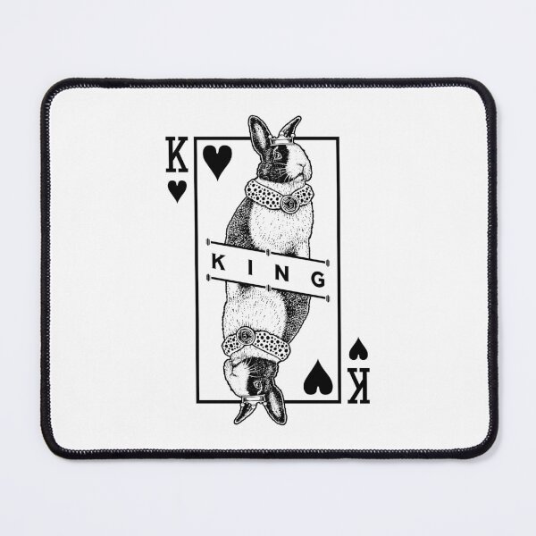 Item preview, Dutch Bunny Rabbit King Of Hearts Funny Pet Pop Art designed and sold by GrandeDuc.
