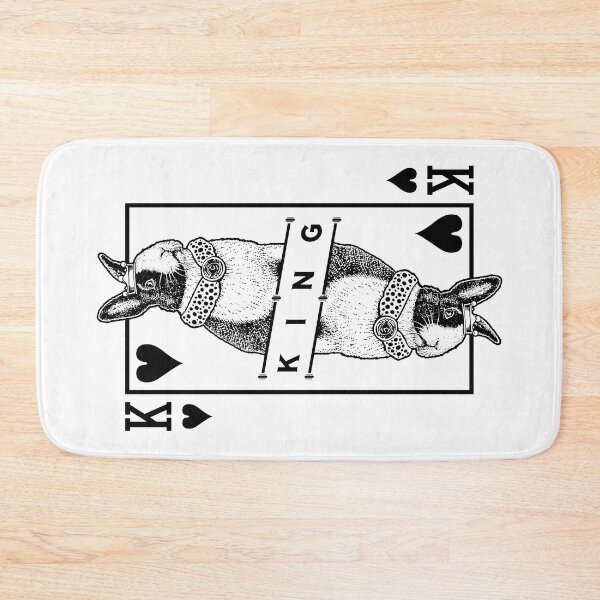 Item preview, Dutch Bunny Rabbit King Of Hearts Funny Pet Pop Art designed and sold by GrandeDuc.
