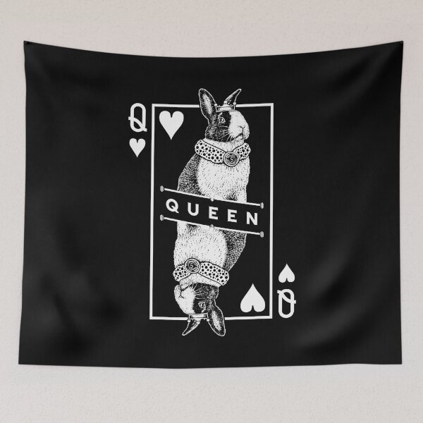 Item preview, Dutch Bunny Rabbit Queen Of Hearts Funny Pet Pop Art designed and sold by GrandeDuc.