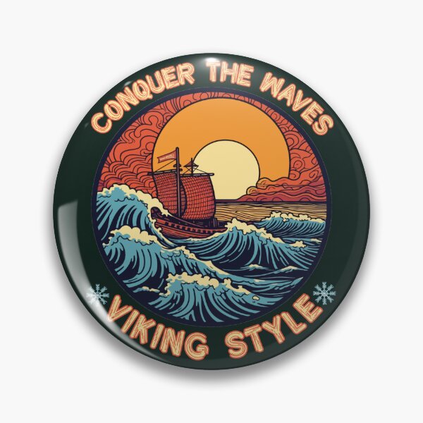 Item preview, Conquer the waves Viking style designed and sold by SidTastic .