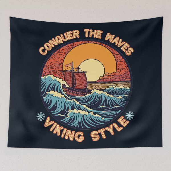 Item preview, Conquer the waves Viking style designed and sold by SidTastic .