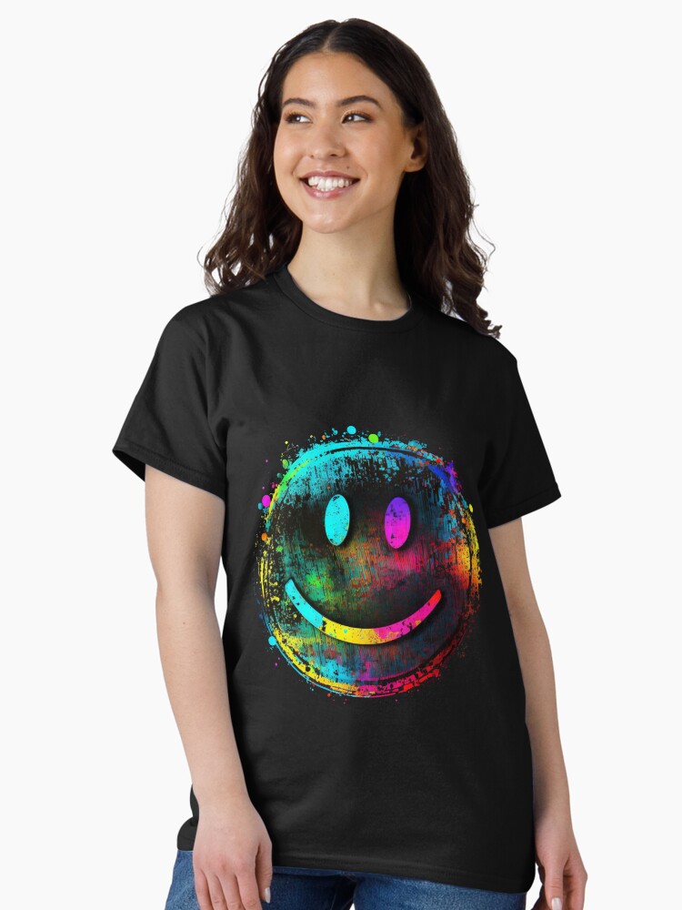 Thumbnail 2 of 7, Classic T-Shirt, Rave Techno Acid Festival Smiley designed and sold by AnceUmalasa.