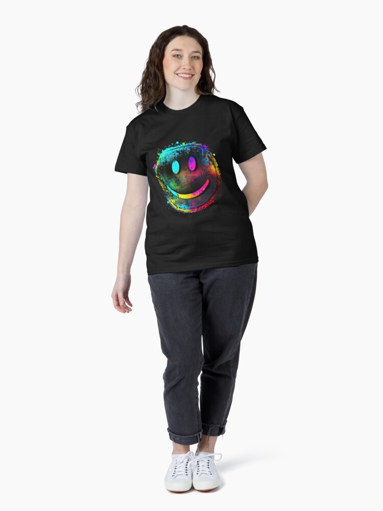Thumbnail 4 of 7, Classic T-Shirt, Rave Techno Acid Festival Smiley designed and sold by AnceUmalasa.
