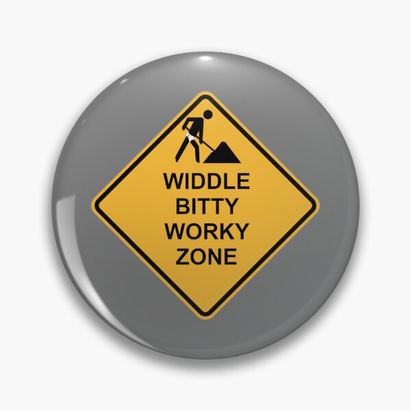 Item preview, Under Construction - Diapered Road Worker Baby Talk Street Sign designed and sold by roselikething.