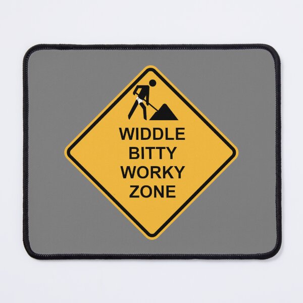 Item preview, Under Construction - Diapered Road Worker Baby Talk Street Sign designed and sold by roselikething.