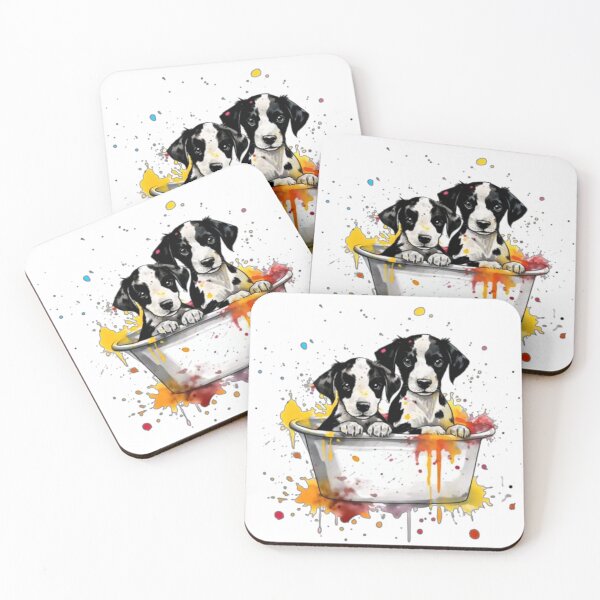 Item preview, Copy of Puppies in a bathtub | Puppies lovers designed and sold by Khan-Baba.