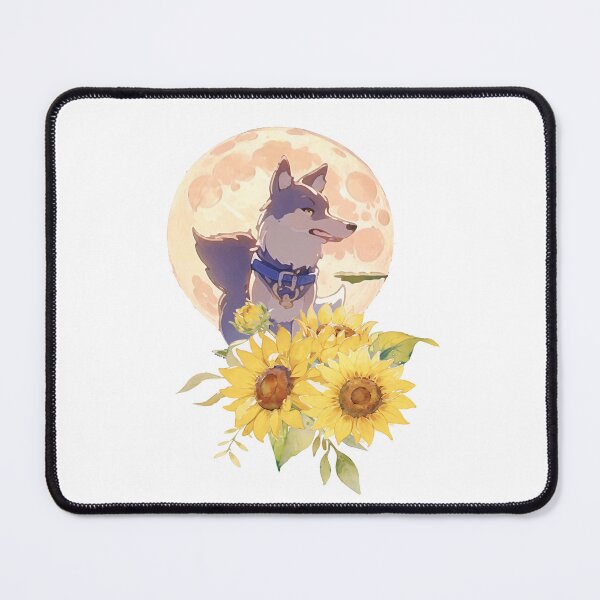 Item preview, Colorful wolf with flowers designed and sold by Lychee Design.