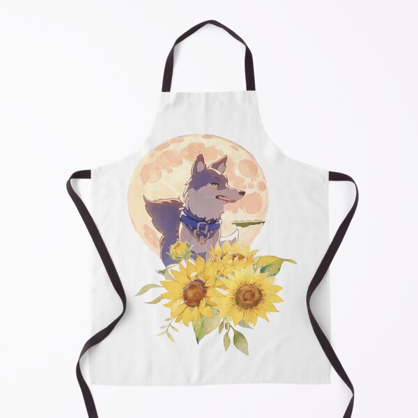 Item preview, Colorful wolf with flowers designed and sold by Lychee Design.