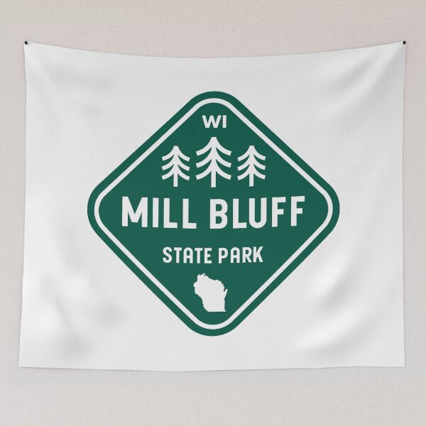 Item preview, Mill Bluff State Park Wisconsin designed and sold by bivenart.