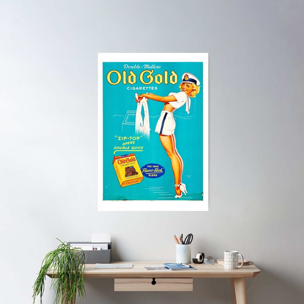 old gold cigarettes 2025 Vintage Style Thermometer Advertising PUSH old gold cigarettes OLD GOLD