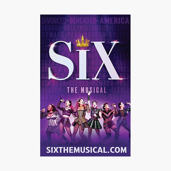 Aperçu de l'œuvre Six l'affiche musicale créée et vendue par Krahdad.