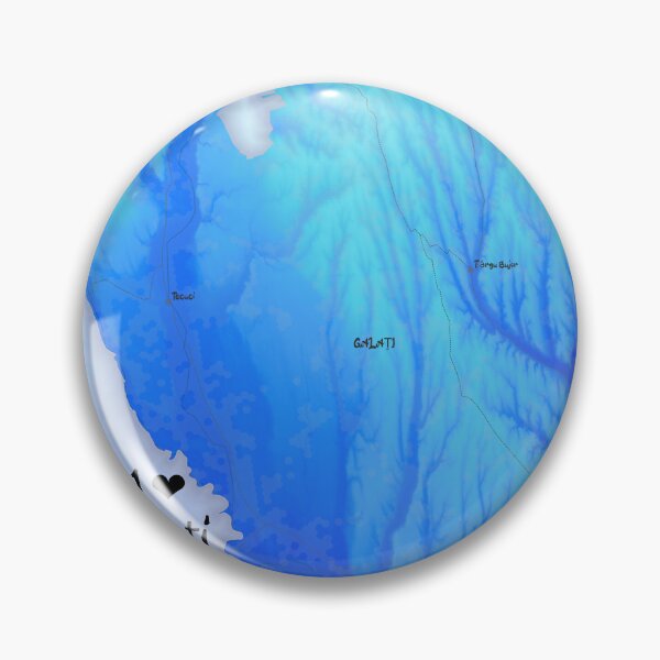 Item preview, Galați County Map, România designed and sold by maptheclouds.