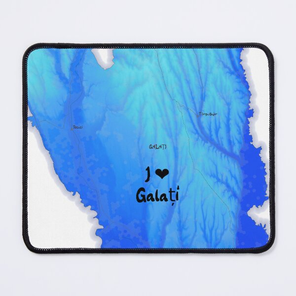 Item preview, Galați County Map, România 2 designed and sold by maptheclouds.