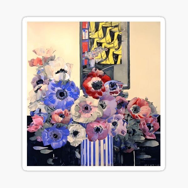Item preview, Charles Rennie Mackintosh  Still Life Of Anemones designed and sold by NouveauEra.