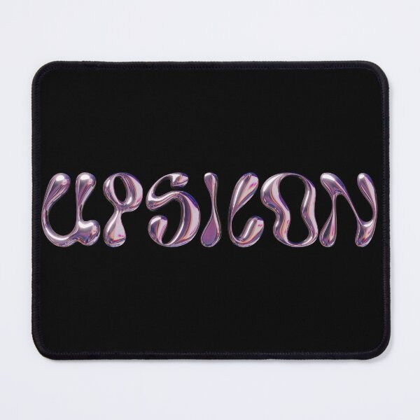 Item preview, pink chrome upsilon designed and sold by BlossomLane.