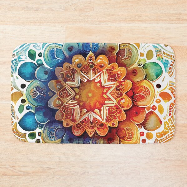 Item preview, A Boho Mandala in Earthy tones: Sacred Space Mandalas Collection designed and sold by GVRDesign.
