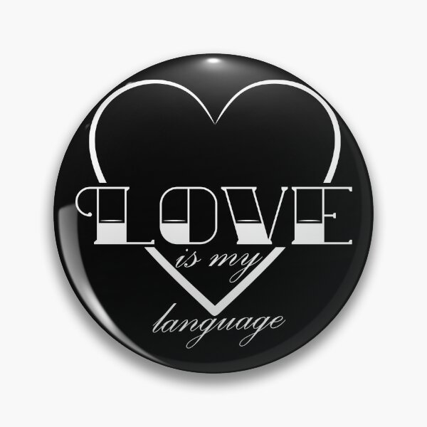 Item preview, Love is my language (white print) designed and sold by Aceofspace3000.