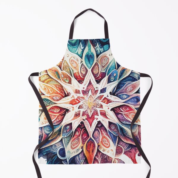 Item preview, A Boho Mandala Flower in Cool Tones - Sacred Space Mandalas Collection designed and sold by GVRDesign.