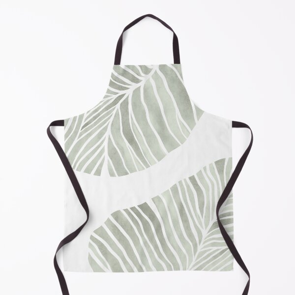 Item preview, Sage green tropical leaves designed and sold by Miss-Belle.