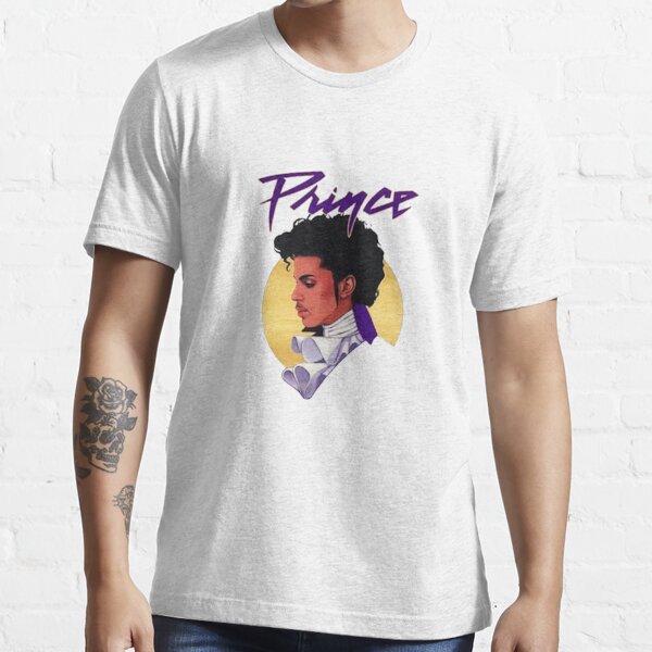 Men's Prince Purple Rain Short Sleeve Graphic Crewneck T-Shirt - Black S