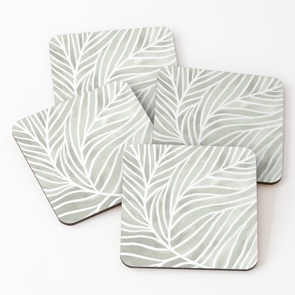 Item preview, Sage green leaf line art designed and sold by Miss-Belle.