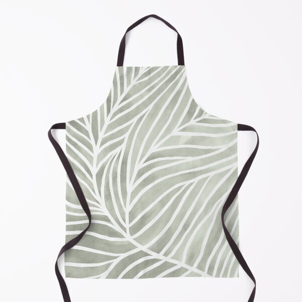 Item preview, Sage green leaf line art designed and sold by Miss-Belle.